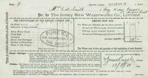 A quarterly account from 1900