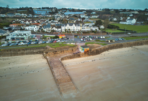Two drone photographs by Paul Lakeman.