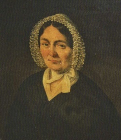 Elizabeth Falle, née Perchard ( -1860), wife of Jean Falle senr. of La Hougue (Gr)