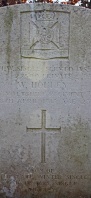 The grave of Great War casualty Harold Single, who served as W Holley in the Wiltshire Regiment