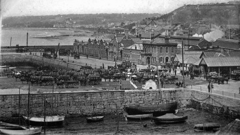 Potato vans at the Harbour