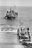 Bringing a telephone cable ashore