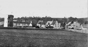 A pre-war photograph: the field in the foreground has now been built on