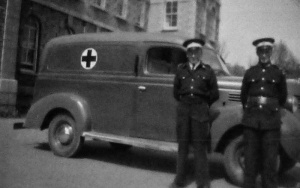 An ambulance in front of the General Hospital