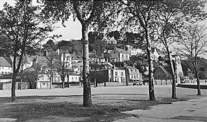 The railway terminus has gone by the 1930s but the area has yet to be turned into a car park