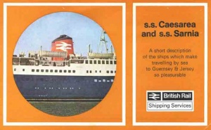 A booklet for passengers on the Caesarea and Sarnia