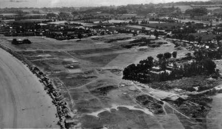 Grouville Common from the air