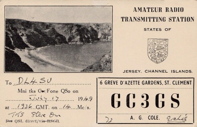 This card shows that he resumed his hobby after the Occupation