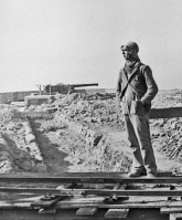 A labourer at Batterie Moltke at Les Landes