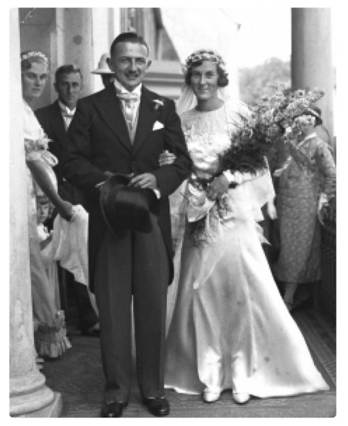 And the 1934 wedding of Arthur James Scriven, universally known as Jim, to Beryl Harrison. She was the daughter of Evening Post owner Arthur Harrison, the first member of the family to move to Jersey, where he married Annie Eliza Guiton, daughter of the newspaper's founder Walter Guiton. When Arthur Harrison's son, also Arthur, took control of the newspaper after his father's death, his brother-in-law Jim Scriven became de facto editor, although he never actually held the title. His office at the newspaper's Bath Street headquarters was notably smaller than Mr Harrison's