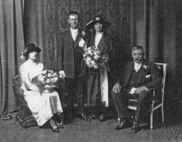 The wedding on Christmas Day 1924 of Francis Norman Syvret (1903-1991) and Elsie Le Lacheur (1902-1990) was held at St Pierre du Bois Church in Guernsey. Francis was the son of another Francis, of St Ouen