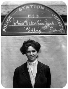 Victorine Lanlo, nee Poudere (1882- ) of Cote du Nord, sentenced to two months imprisonment and five years banishment in 1910 for robbery and prostitution