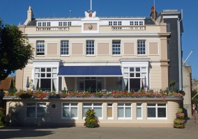 ... the full majesty of St Helier's Registry Office, with the United Club, a gentlemens' club above