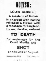 A death notice issued as a warning to islanders