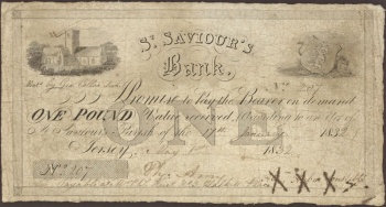 St Saviour 1832 banknote