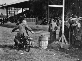 A motor cycle gymkhana at Springfield