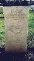 The grave of Great War casualty Reginald Philip Filleul at Beersheba War Cemetery, Israel