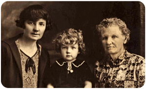 Dorothy Reeves, Elsie Knight and Melvina Robilliard