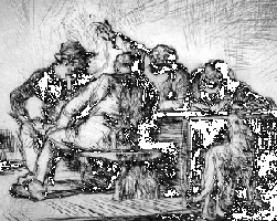 A typical Blampied bar scene