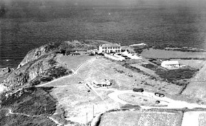 An aerial view of the Plemont Hotel