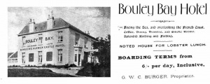 Bouley Bay Hotel advertisement