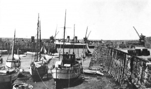 View across the French Harbour in 1950