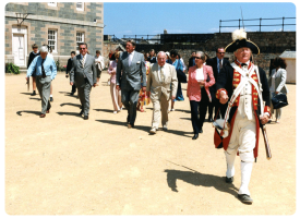 A Jersey Heritage official visit in 2000