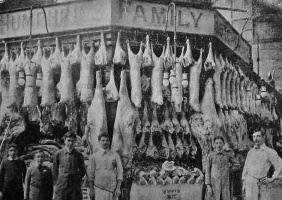 Humphries butchers at Christmas 1912