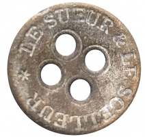 A button used by tailors Le Sueur and Le Scelleur