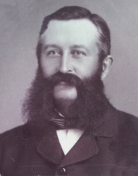 John Arthur Desreaux (1850-1907) married Mary Le Page. He was the son of Jean and Amelie Arthur. This photograph was taken by Ernest Baudoux in 1885