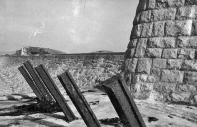Tank traps at High Tower