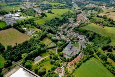 Grands Vaux in 2006, showing the primary school in the foreground