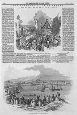 Report of Queen Victoria's 1846 visit to Jersey in the Illustrated London News