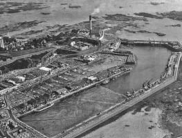 An aerial view in 1968
