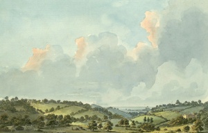 A picture in the British Library entitled 'View from Moulin Pois' 1790