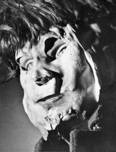 The horrific mask that Paisnel wore during his attacks on children