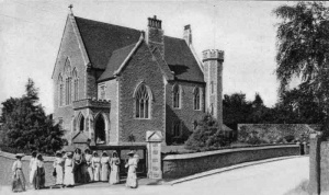 The parish hall before the extension was built