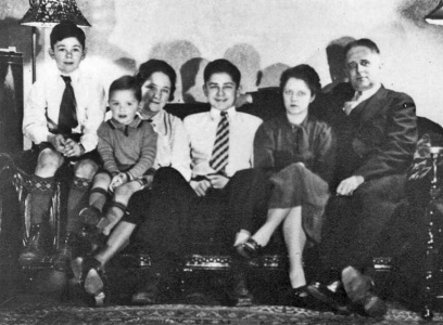 ... this photograph, also taken in Ontario, but in 1937, shows the same Melville, with his wife Marie, nee Lamoureux, and their children Gordon, Jack, Frank and Ruth