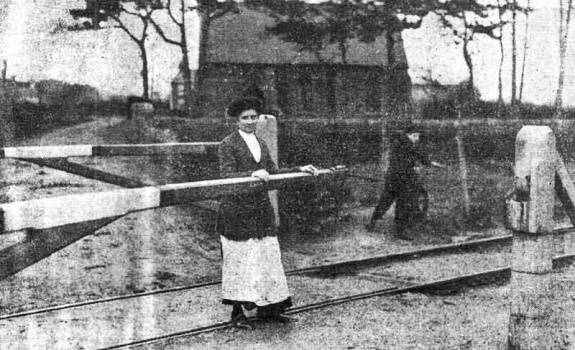 Mrs Bartholomew took over from her stationmaster husband at La Rocque during World War One