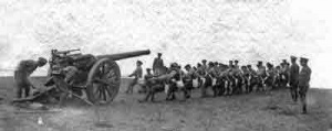 Royal Jersey Artillery guns at Les Platons