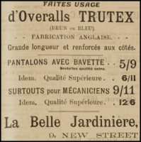 1930 advert in Chronique de Jersey