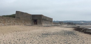 The seawall in St Ouen's Bay
