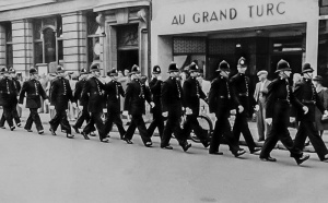Marching through Broad Street