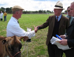 Advocate Philip Le Cras at a cattle show