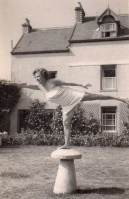 Madeleine Hibbs (1909-2009) wife of Colin Bowers Le Couillard (1916-1974) at Jambart Farm, Pontac