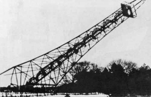 The observation tower is demolished