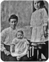 Francoise Tardivel, nee Perrot )(1884-1931), and her daughters