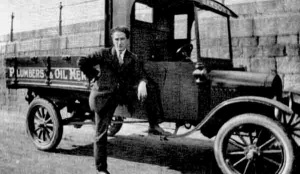 The business's lorry in 1925 ...