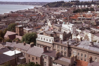 A view over the town in 1968