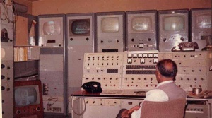 Rediffusion television transmitting station at Les Platons in 1960
